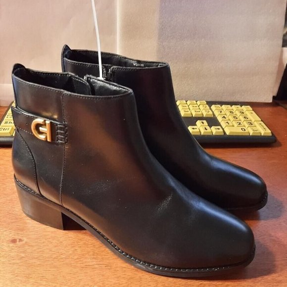 NEW ! Cole Haan Leigh Bootie Black Size 8 - Picture 1 of 6